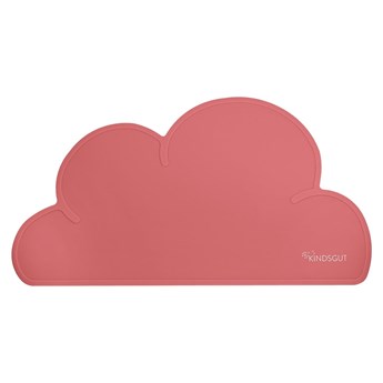 Ciemnoróżowa silikonowa mata stołowa Kindsgut Cloud, 49x27 cm