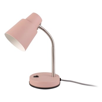 Różowa lampa stołowa Leitmotiv Scope, wys. 30 cm