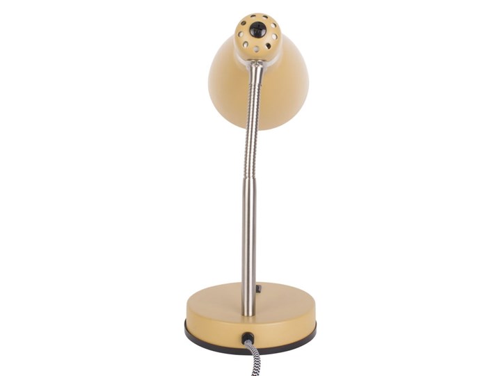 Żółta lampa stołowa Leitmotiv Study, wys. 30 cm Lampa z kloszem Metal Kolor Żółty
