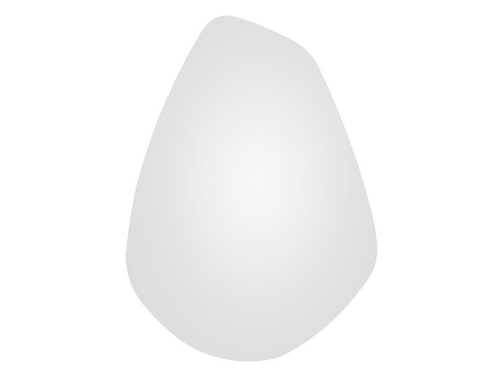 Lustro ścienne PT Living Organic Oval, wys. 55 cm Owalne Lustro bez ramy Nieregularne Styl Nowoczesny
