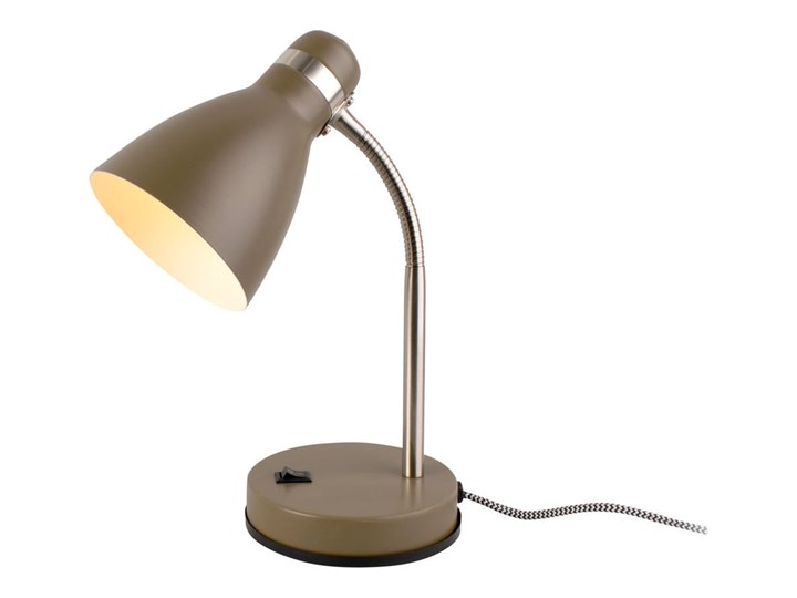 Zielona lampa stołowa Leitmotiv Study, wys. 30 cm Lampa z kloszem Metal Kolor Zielony