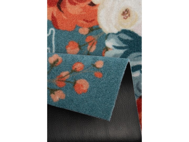 Niebieska wycieraczka Hanse Home Flower Home, 40x60 cm Tworzywo sztuczne Kategoria Wycieraczki Kolor