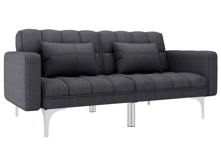 vidaXL Sofa rozkładana, ciemnoszara, tapicerowana tkaniną Wersalka Szerokość 175 cm Głębokość 84 cm Boki Z bokami