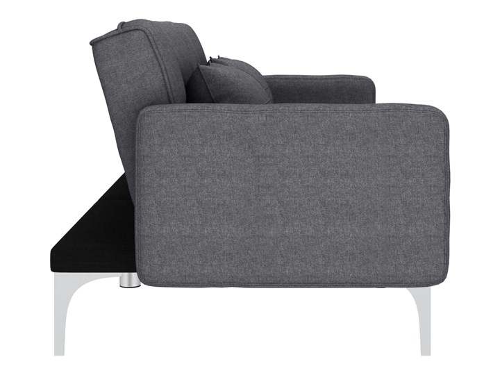 vidaXL Sofa rozkładana, ciemnoszara, tapicerowana tkaniną Szerokość 175 cm Wersalka Głębokość 84 cm Boki Z bokami