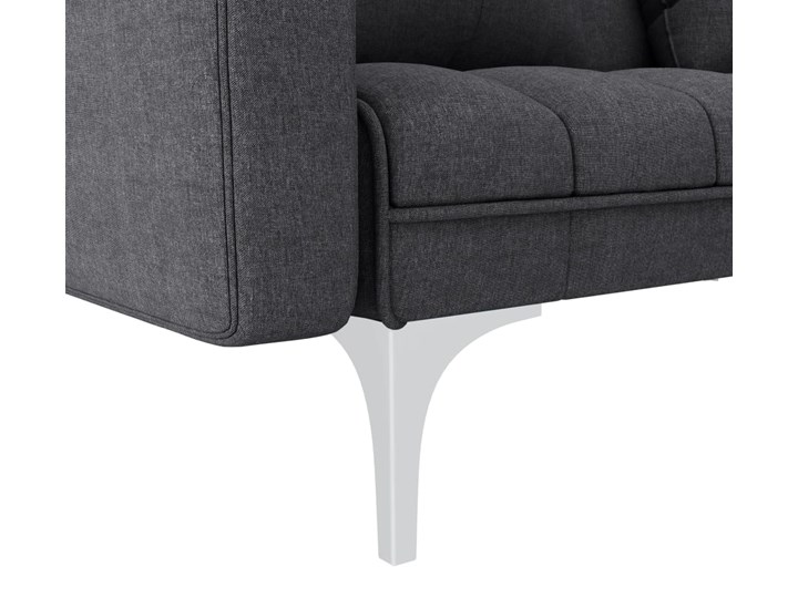 vidaXL Sofa rozkładana, ciemnoszara, tapicerowana tkaniną Głębokość 84 cm Szerokość 175 cm Wersalka Kategoria Sofy i kanapy