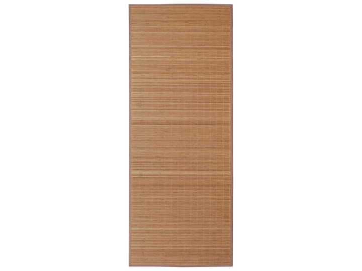 vidaXL Brązowy, prostokątny dywan bambusowy, 80 x 300 cm Poliester Dywaniki Dywany Pomieszczenie Salon 80x300 cm Syntetyk Kategoria Dywany