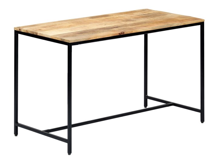 vidaXL Stół jadalniany, 120 x 60 x 75 cm, lite surowe drewno mango Średnica