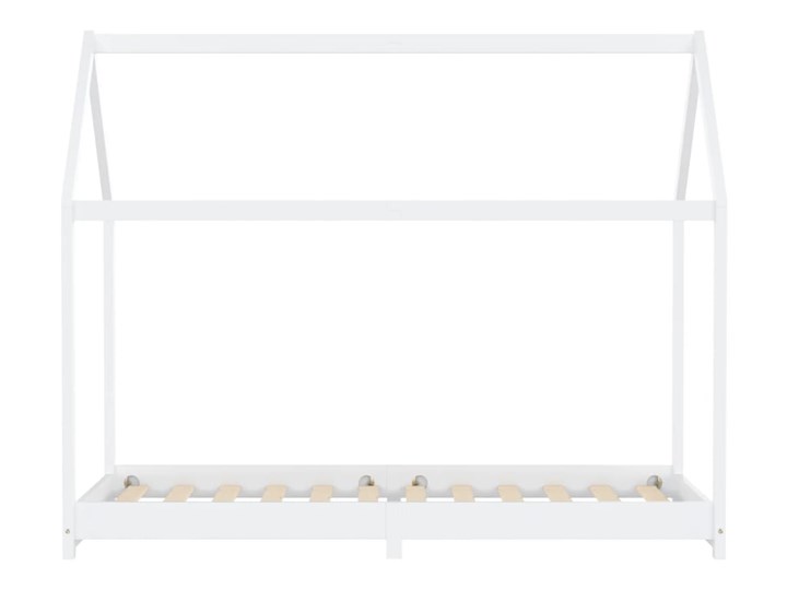 vidaXL Rama łóżka dziecięcego, biała, lite drewno sosnowe, 90 x 200 cm Domki Płyta MDF Rozmiar materaca 90x200 cm Kategoria Łóżka dla dzieci