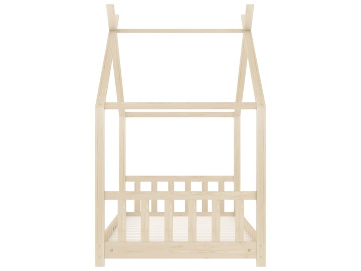 vidaXL Rama łóżka dziecięcego, lite drewno sosnowe, 70 x 140 cm Domki Płyta MDF Kategoria Łóżka dla dzieci