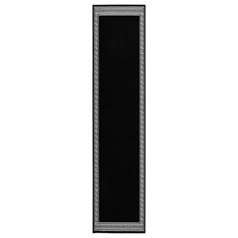 vidaXL Chodnik dywanowy, BCF, czarny z motywem, 100x500 cm