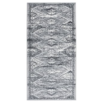 vidaXL Chodnik dywanowy, BCF, orientalny szary, 100x200 cm