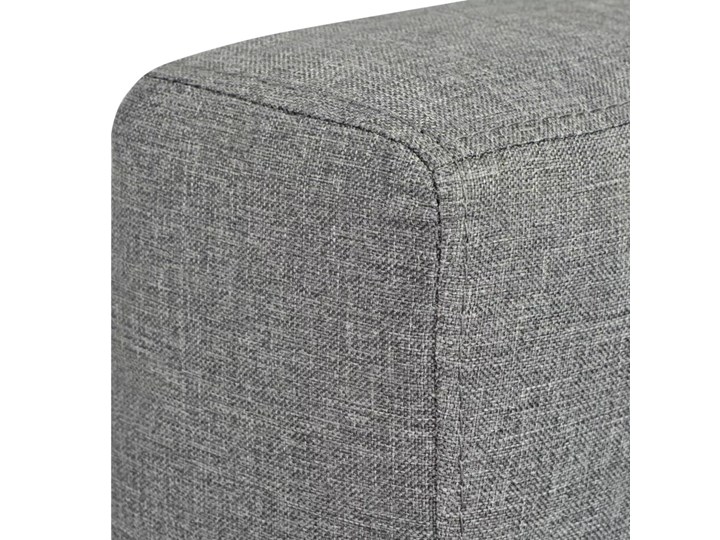 vidaXL 2 osobowa sofa tapicerowana jasnoszara Stała konstrukcja Głębokość 103 cm Głębokość 73 cm Szerokość 137 cm Boki Z bokami