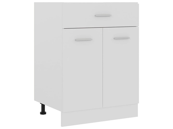vidaXL Szafka z szufladą, biała, 60x46x81,5 cm, płyta wiórowa Płyta MDF Kolor Biały