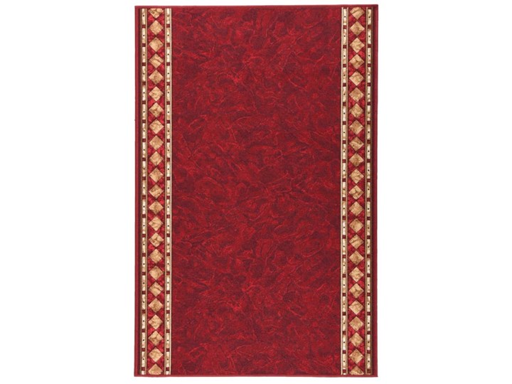 vidaXL Bieżnik dywanowy, czerwony, 100x150 cm, antypoślizgowy Syntetyk Dywany Dywaniki Prostokątny Bawełna Pomieszczenie Przedpokój Nakładki schodowe Kategoria Dywany