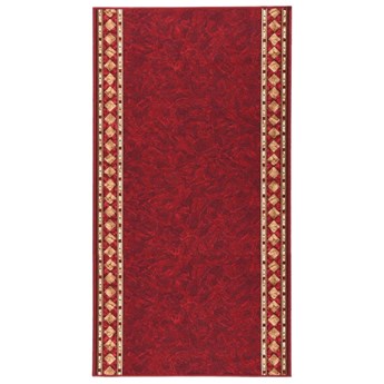 vidaXL Bieżnik dywanowy, czerwony, 100x200 cm, antypoślizgowy