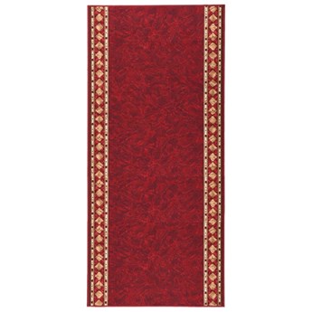 vidaXL Bieżnik dywanowy, czerwony, 100x250 cm, antypoślizgowy