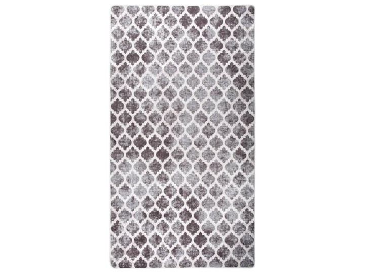 vidaXL Dywan kolorowy, możliwość prania, 190x300 cm, antypoślizgowy Dywaniki Prostokątny Dywany Kolor Szary Poliester Wzór Z nadrukiem