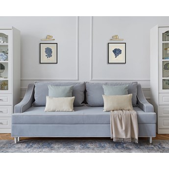 Sofa 3-osobowa rozkładana błękitna Notting Hill klasyczna