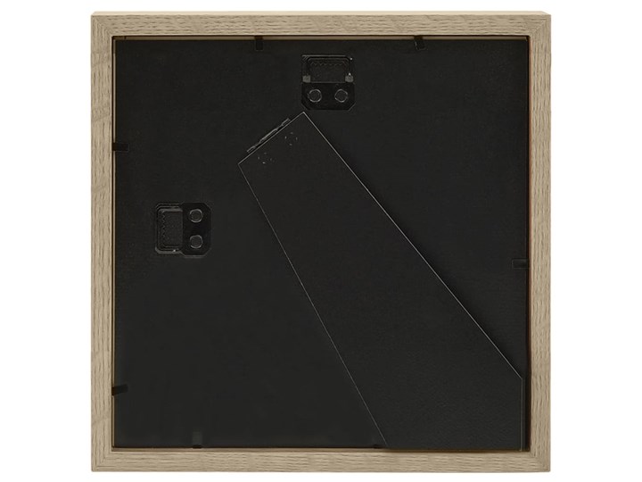 vidaXL Ramki 3D na zdjęcia 13x13 cm, 5 szt., ciemne drewno, 23x23 cm Stojak na zdjęcia Tworzywo sztuczne Pomieszczenie Salon