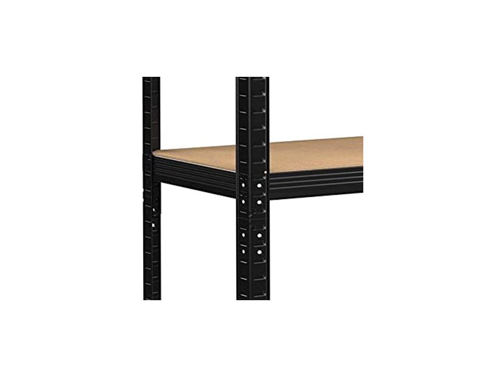 Regał magazynowy 5 poziomów czarny 180x90x40 nośność 875 kg Szerokość 90 cm Wysokość 180 cm Kategoria Witryny