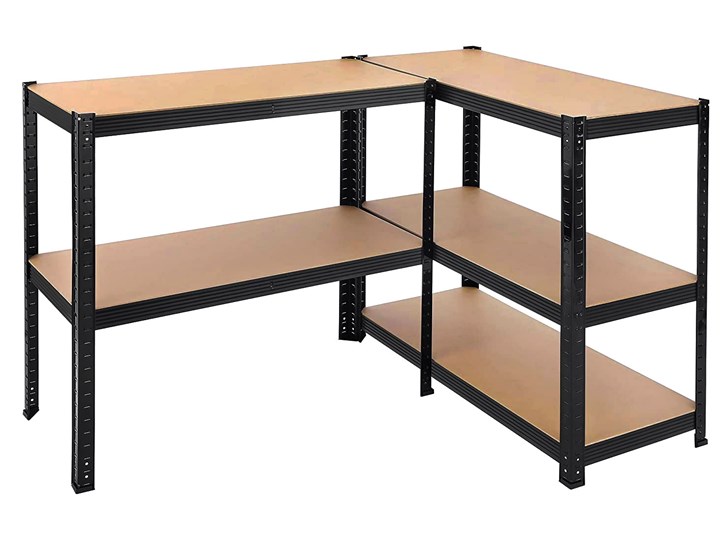 Regał magazynowy 5 poziomów czarny 180x90x40 nośność 875 kg