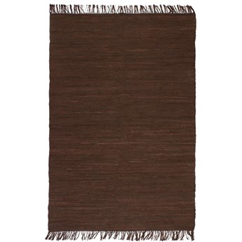 Brązowy prostokątny dywan boho 200x290 cm - Kevis