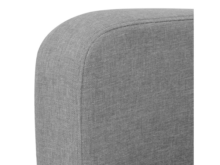 vidaXL Kanapa 2-osobowa, jasnoszara, 135 x 65 x 76 cm Szerokość 135 cm Nóżki Na nóżkach Głębokość 65 cm Stała konstrukcja Kolor Szary