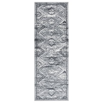 vidaXL Chodnik dywanowy, BCF, orientalny szary, 80x250 cm