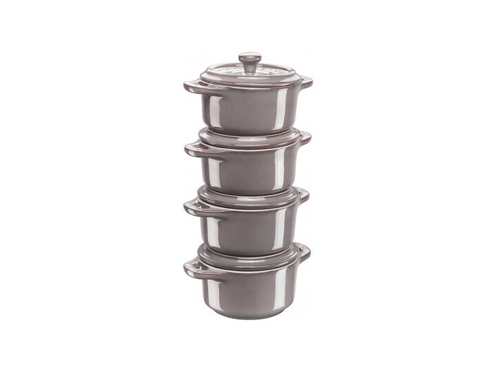 Zestaw garnków STAUB Mini Cocotte Szary (8 elementów)