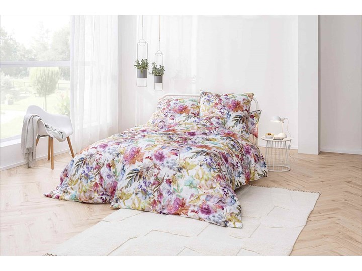 Komplet pościeli satynowej Estella Mako-Satin Lilith Multicolor 135x200 cm 200x220 cm 155x200 cm Satyna Kolor Wielokolorowy