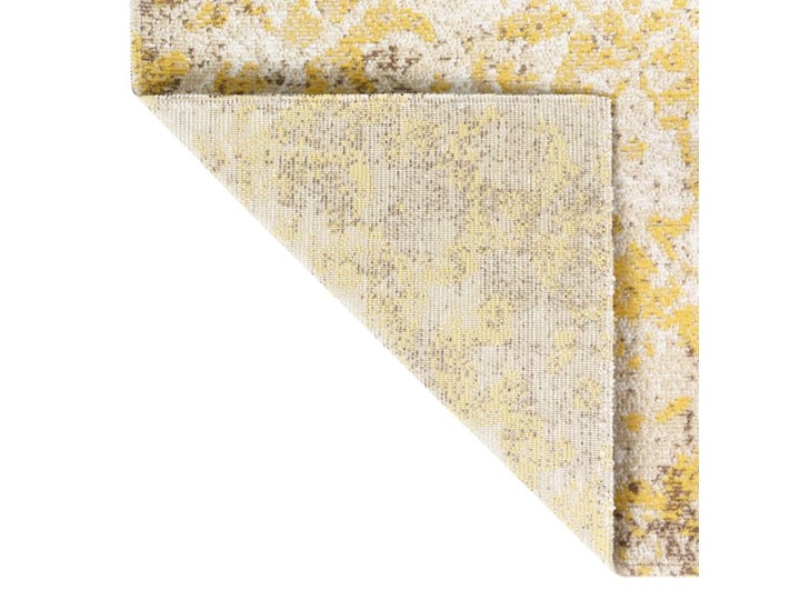 vidaXL Dywan zewnętrzny o płaskim splocie, 80x150 cm, żółty Syntetyk Kategoria Dywany Dywaniki Dywany Pomieszczenie Balkon i taras