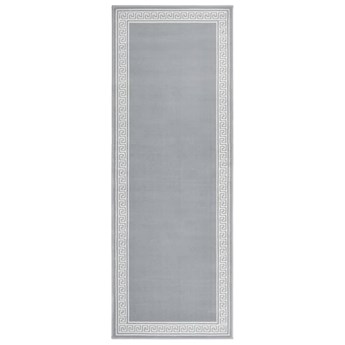 vidaXL Chodnik dywanowy, BCF, szary z motywem, 80x200 cm