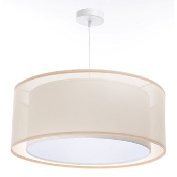 Kremowa nowoczesna duża lampa wisząca - S436-Estera