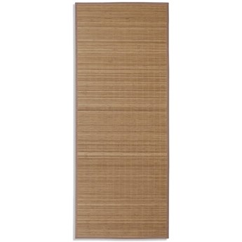 vidaXL Dywan bambusowy 80 x 200 cm, prostokątny, brązowy