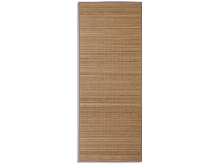 vidaXL Brązowy, prostokątny dywan bambusowy, 80 x 200 cm Kategoria Dywany Dywany 80x200 cm Poliester Syntetyk Dywaniki Pomieszczenie Salon