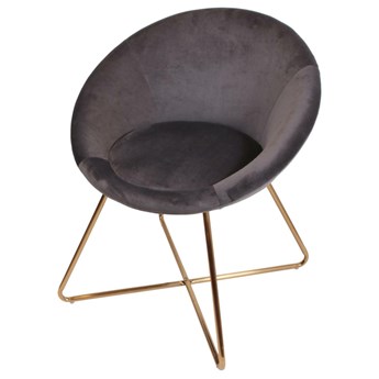 SELSEY Krzesło tapicerowane Coinveler szare