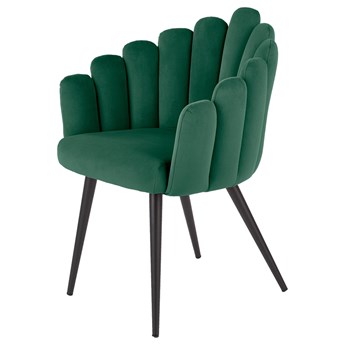 SELSEY Krzesło tapicerowane Glidole zielone