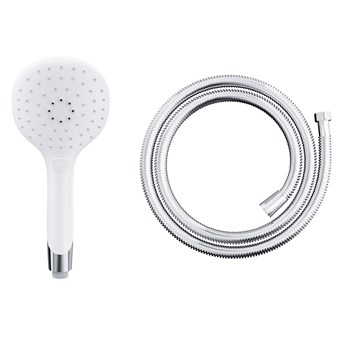Słuchawka prysznicowa Corsan CMP002WH chrom z wężem prysznicowym CMW150