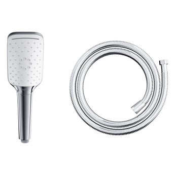 Słuchawka prysznicowa Corsan CMP003WH chrom z wężem prysznicowym CMW150