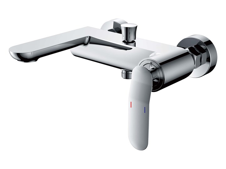 Bateria wannowo prysznicowa Corsan CMB7141CH Trino Bateria prysznicowa Bateria wannowa Bateria ścienna Wykończenie Chrom Wykończenie Mosiądz