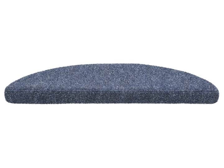 vidaXL Samoprzylepne nakładki na schody, 56x17x3 cm, niebieskie Bawełna 17x56 cm Nieregularny Nakładki schodowe Syntetyk Kategoria Dywany