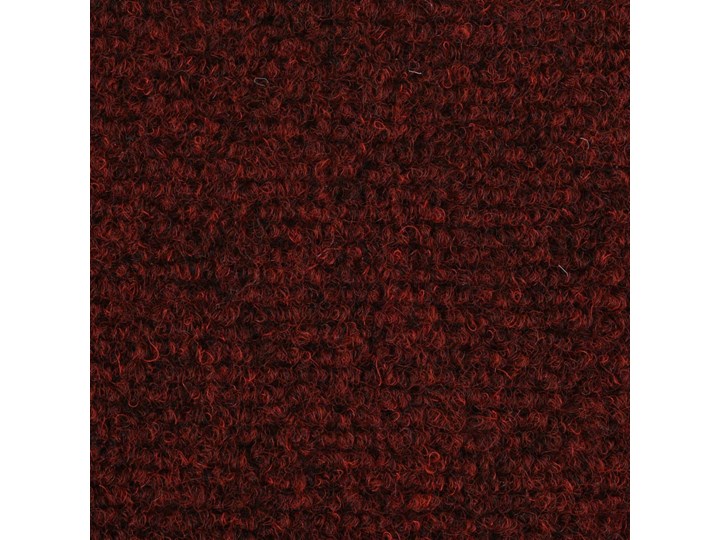 vidaXL Samoprzylepne nakładki na schody, 15 szt., 65x21x4 cm, czerwone Bawełna Nakładki schodowe Nieregularny 21x65 cm Syntetyk Wzór Jednobarwny