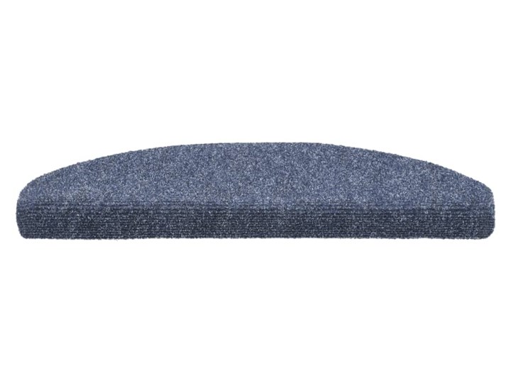 vidaXL Samoprzylepne nakładki na schody, 65x21x4 cm, niebieskie 21x65 cm Syntetyk Bawełna Nieregularny Nakładki schodowe Kategoria Dywany