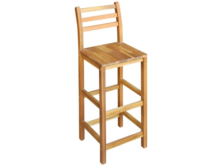 vidaXL Stolik i krzesła barowe, 3 elementy, lite drewno akacjowe Liczba krzeseł 3 krzesła Liczba krzeseł 2 krzesła