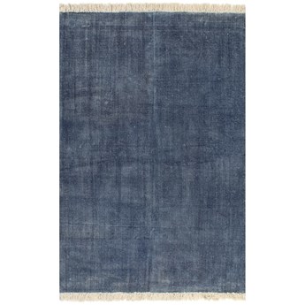 vidaXL Dywan typu kilim, bawełna, 160 x 230 cm, niebieski