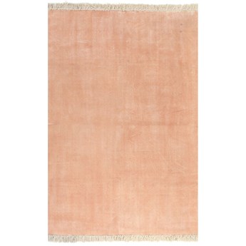 vidaXL Dywan typu kilim, bawełna, 120 x 180 cm, różowy