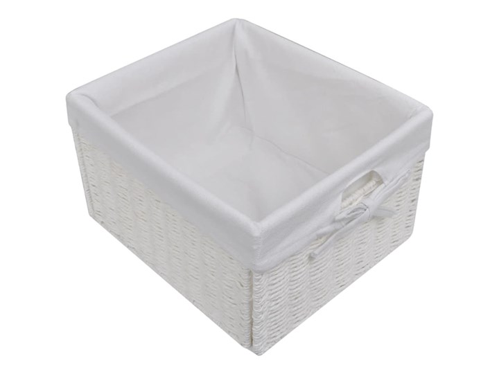 vidaXL Szafka z koszykami, biała Płyta laminowana Płyta MDF Wysokość 76 cm Stojące Tworzywo sztuczne Uniwersalne Drewno Głębokość 37 cm Szerokość 94 cm Kolor Biały