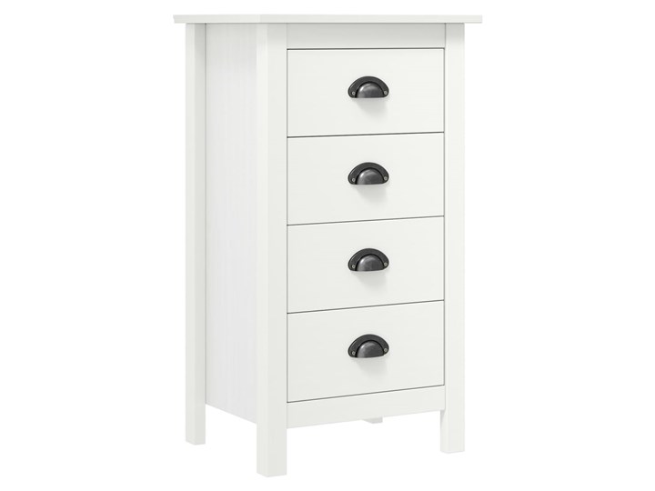 vidaXL Komoda Hill Range, biała, 46x35x80 cm, lita sosna Szerokość 105 cm Drewno Głębokość 35 cm Styl Nowoczesny