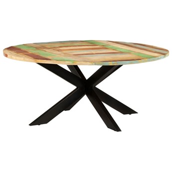 vidaXL Okrągły stół jadalniany, 175x75 cm, lite drewno z odzysku