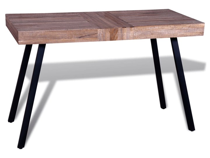 vidaXL Stół z odzyskanego drewna tekowego Drewno Wysokość 76 cm Szerokość(n) 58 cm
